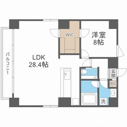 谷町四丁目駅 徒歩3分 12階の物件間取画像